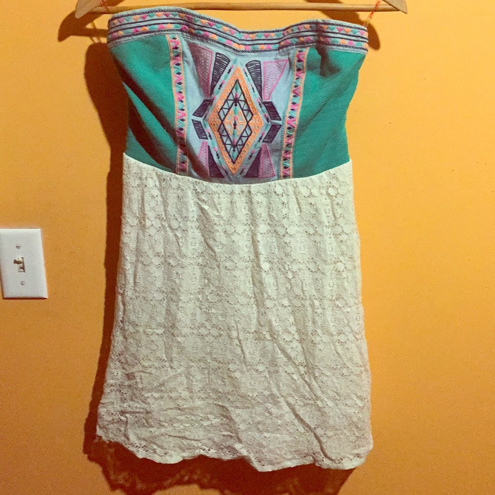 Hazel and olive strapless summer dress